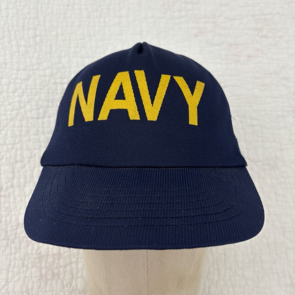 Vintage Navy Trucker Hat Blue Mesh Vintage Snapback